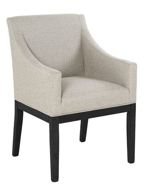 Karmstol Port Royal, Beige/Svart