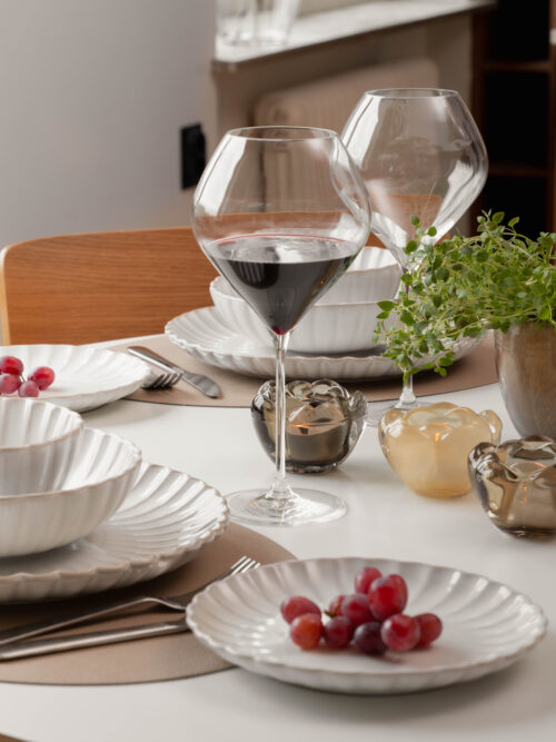 Bowl Dahlia sand 4-p
