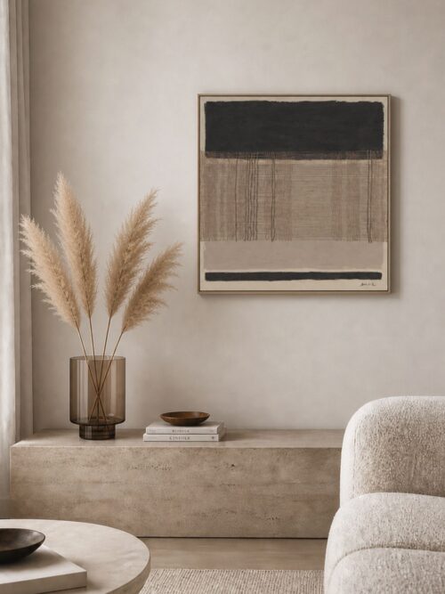 Canvas Endless Moment 1 65x65 (svart)