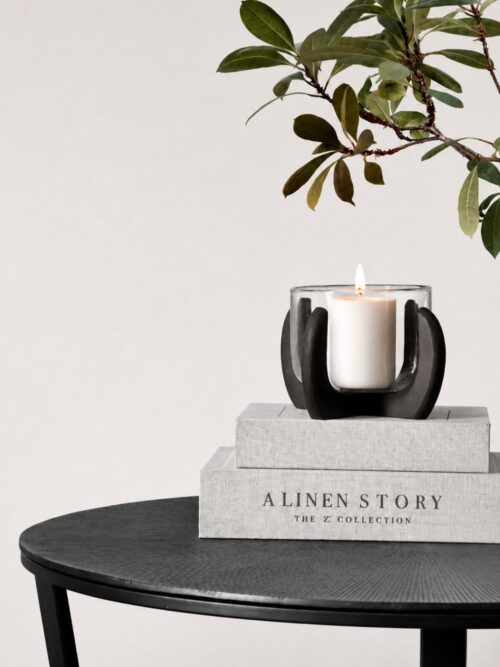 Candle holder Malawi black