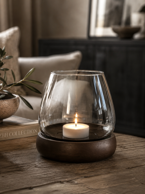 Candleholder/vase Yale Brown