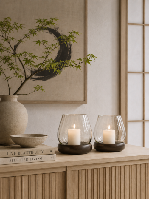 Candleholder/vase Yale Brown