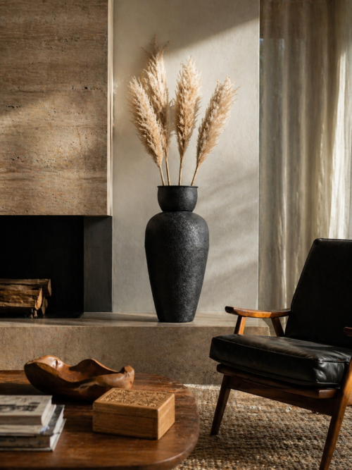 Vase Vernazza black