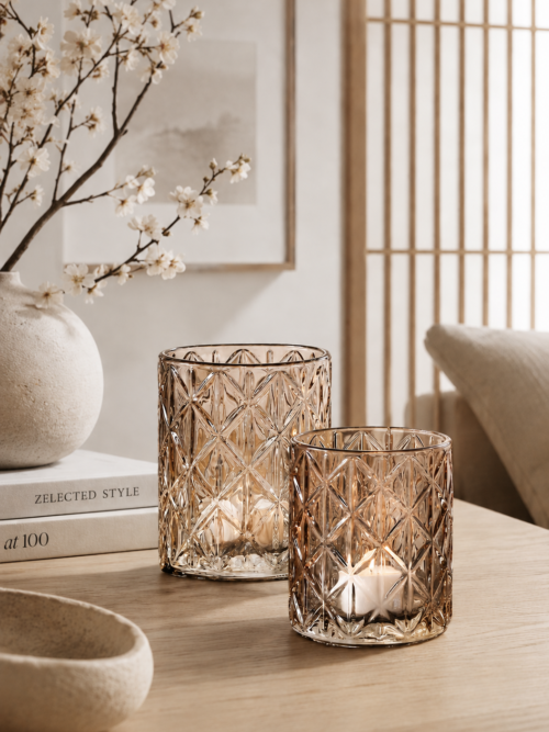 Candle holder Zephyr Topaz set/2
