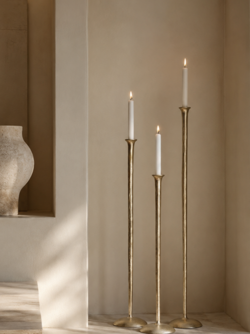 Grand Gallery Floor Candlesticks Light Gold set/3