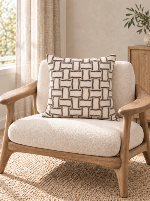 Kuddfodral Cocoa antracit 50x50